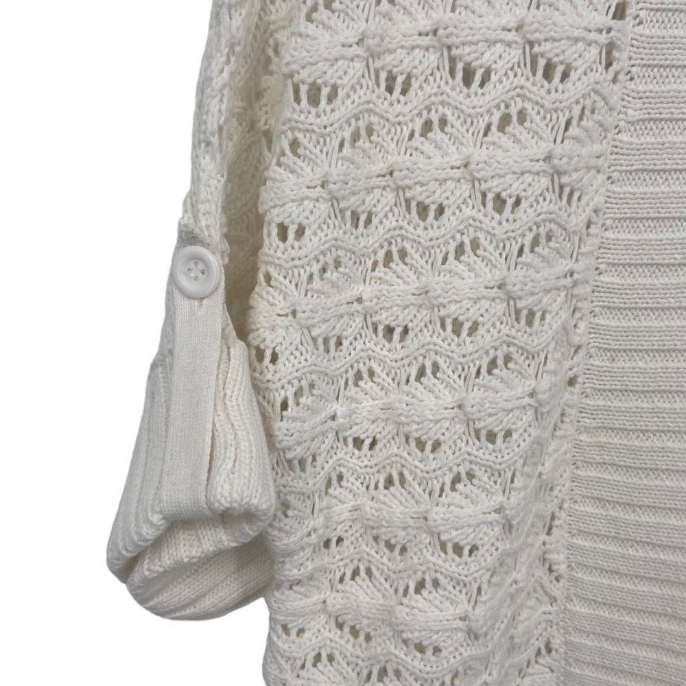 Chico’s Additions Open Front Cardigan Cream Small‎ - Picture 3 of 7